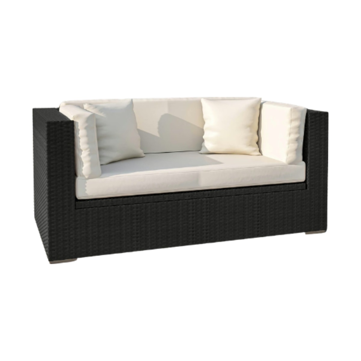 2er Sofa Rattan mieten für Events