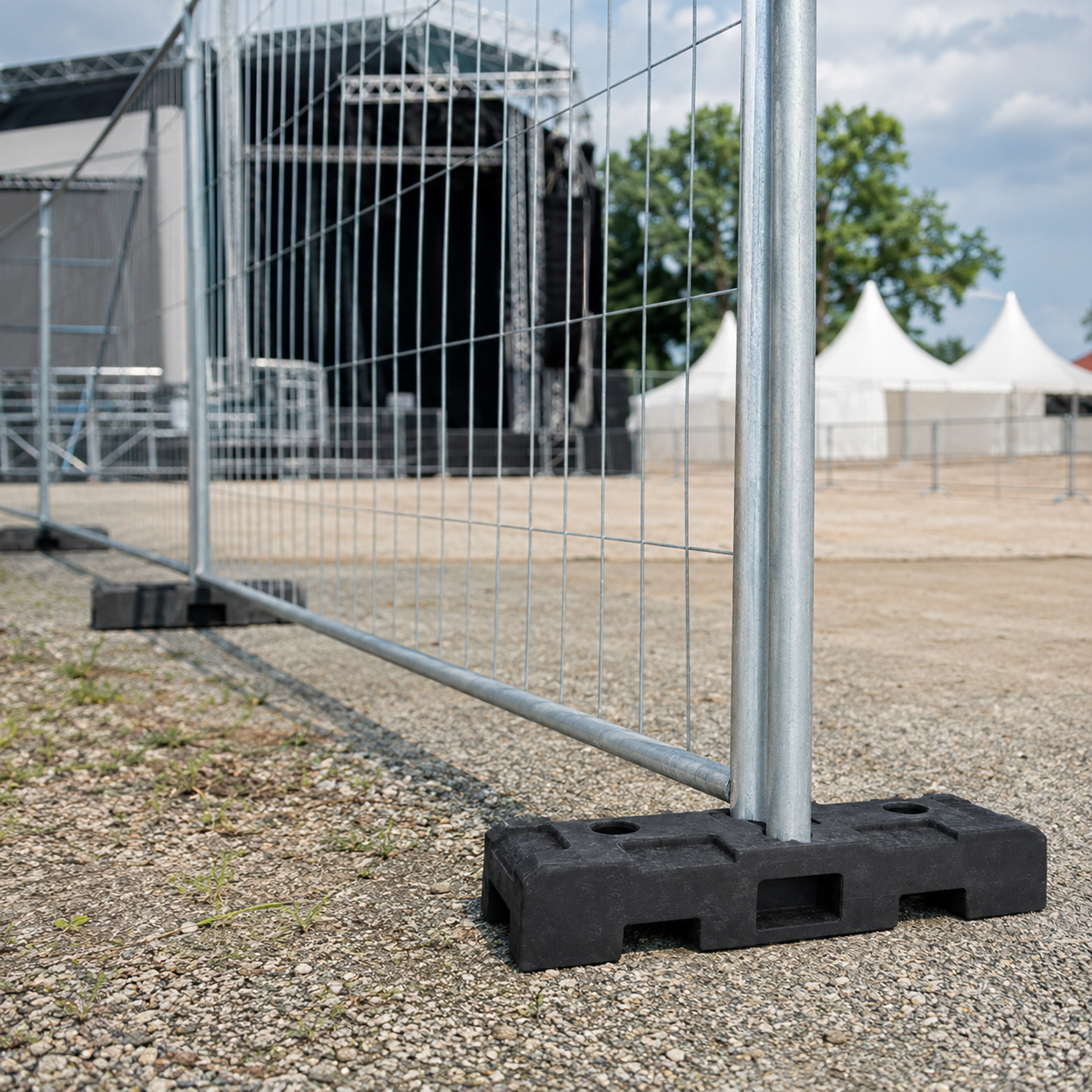Bauzaunfuß – Ansicht 3