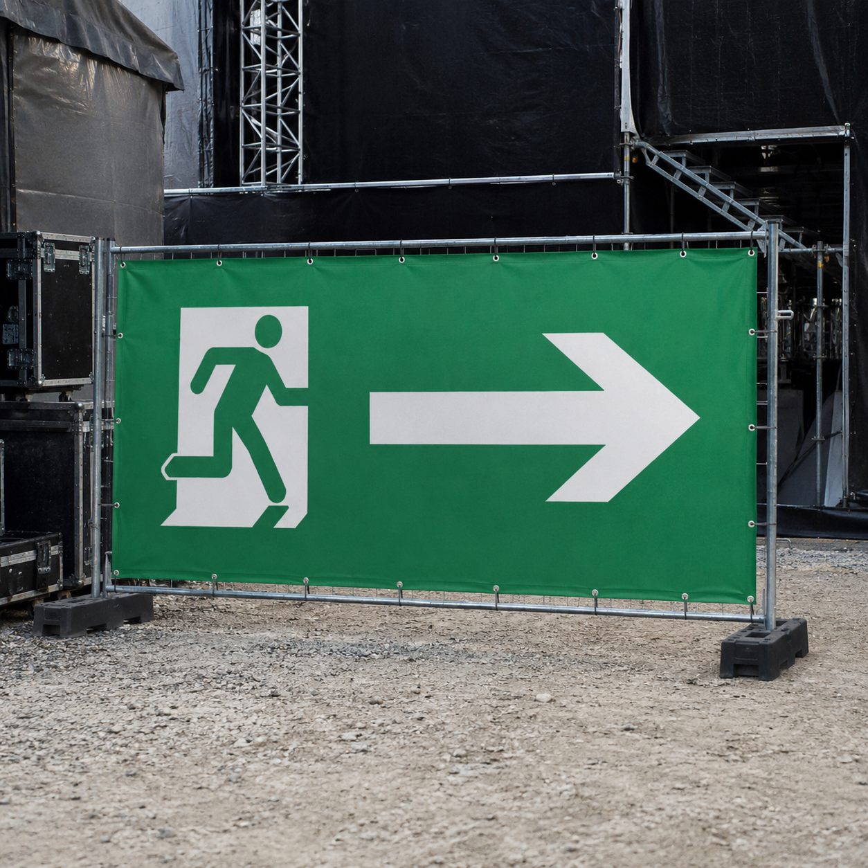 Notausgangsbanner – Ansicht 3
