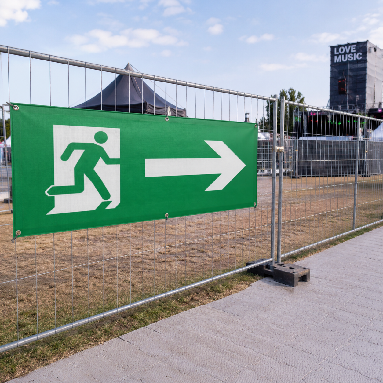 Notausgangsbanner – Ansicht 2