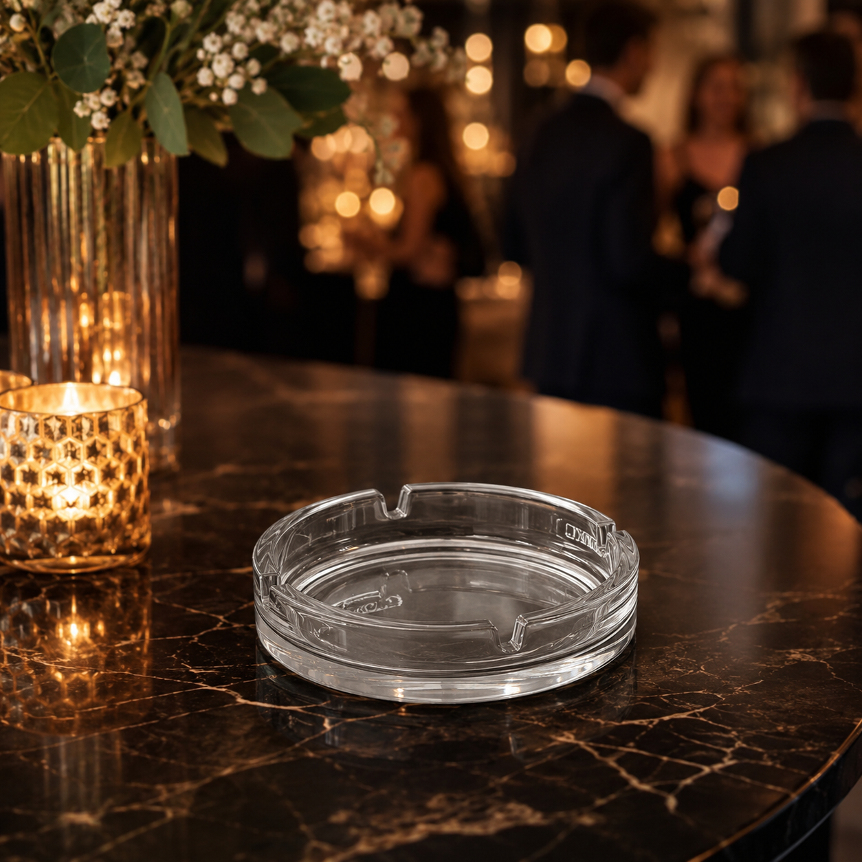 Aschenbecher Glas rund – Ansicht 2