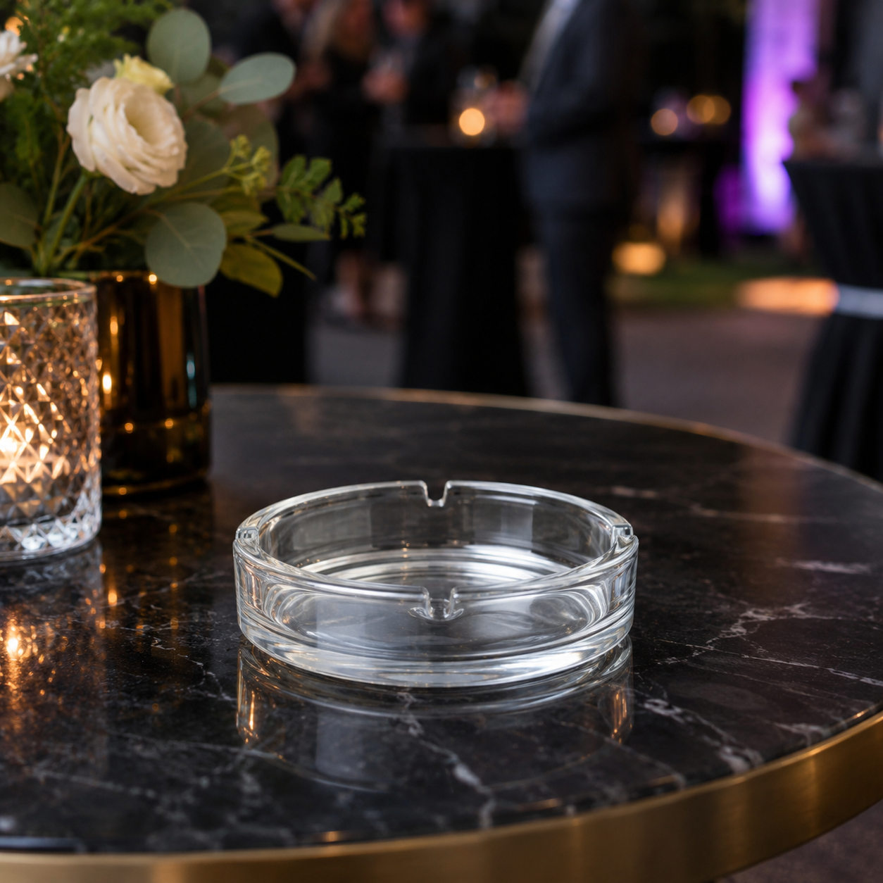 Aschenbecher Glas rund – Ansicht 3