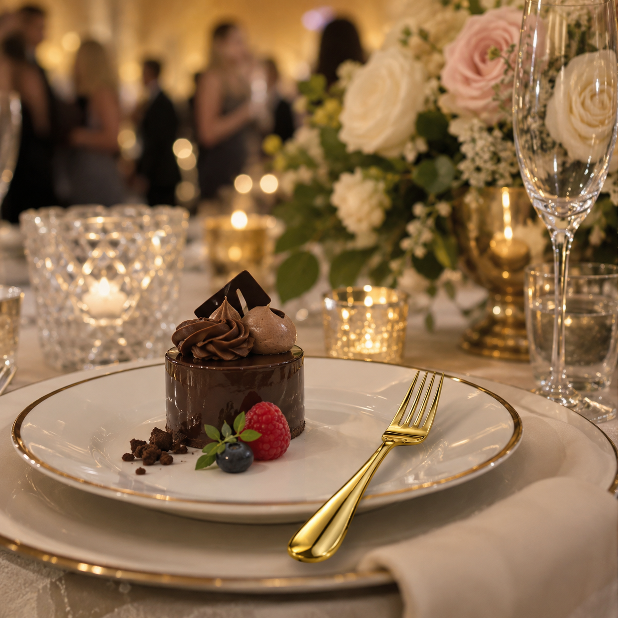 Dessertgabel Gold – Ansicht 2