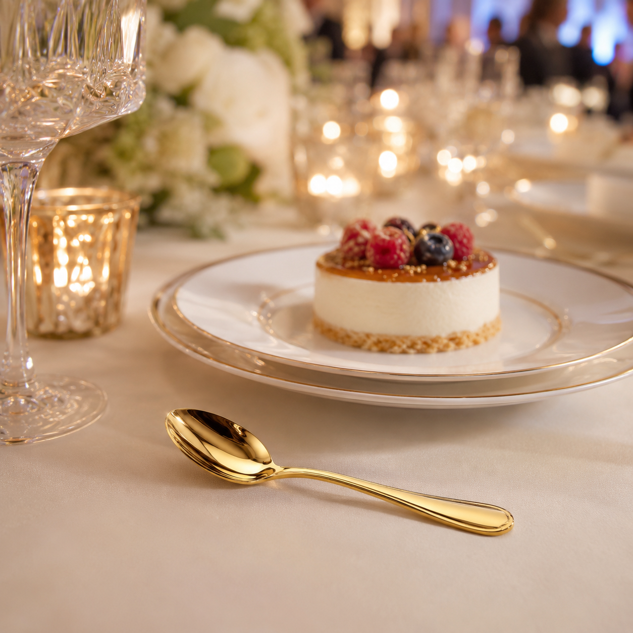 Dessertlöffel Gold – Ansicht 2