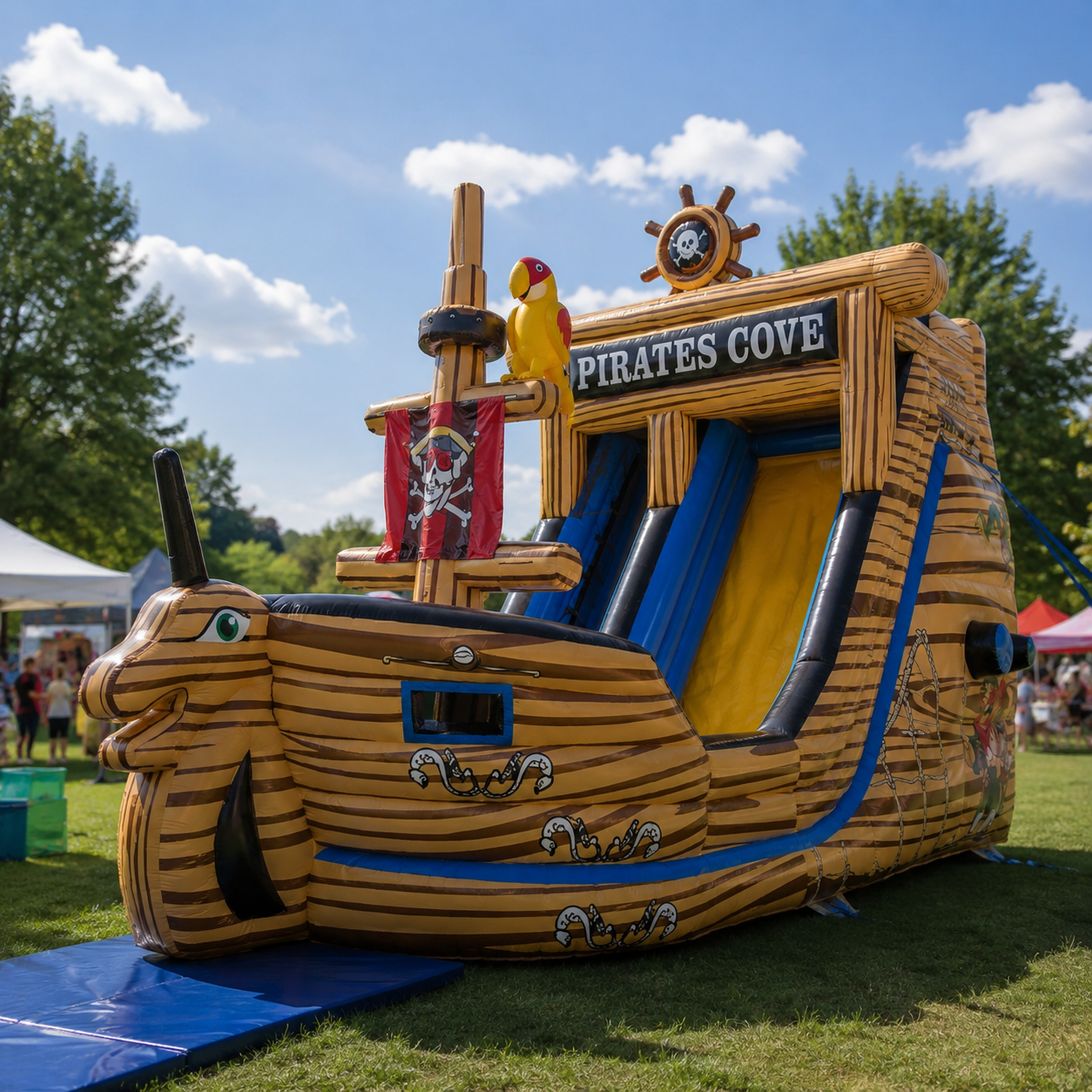Hüpfburg Piratenschiff – Ansicht 2