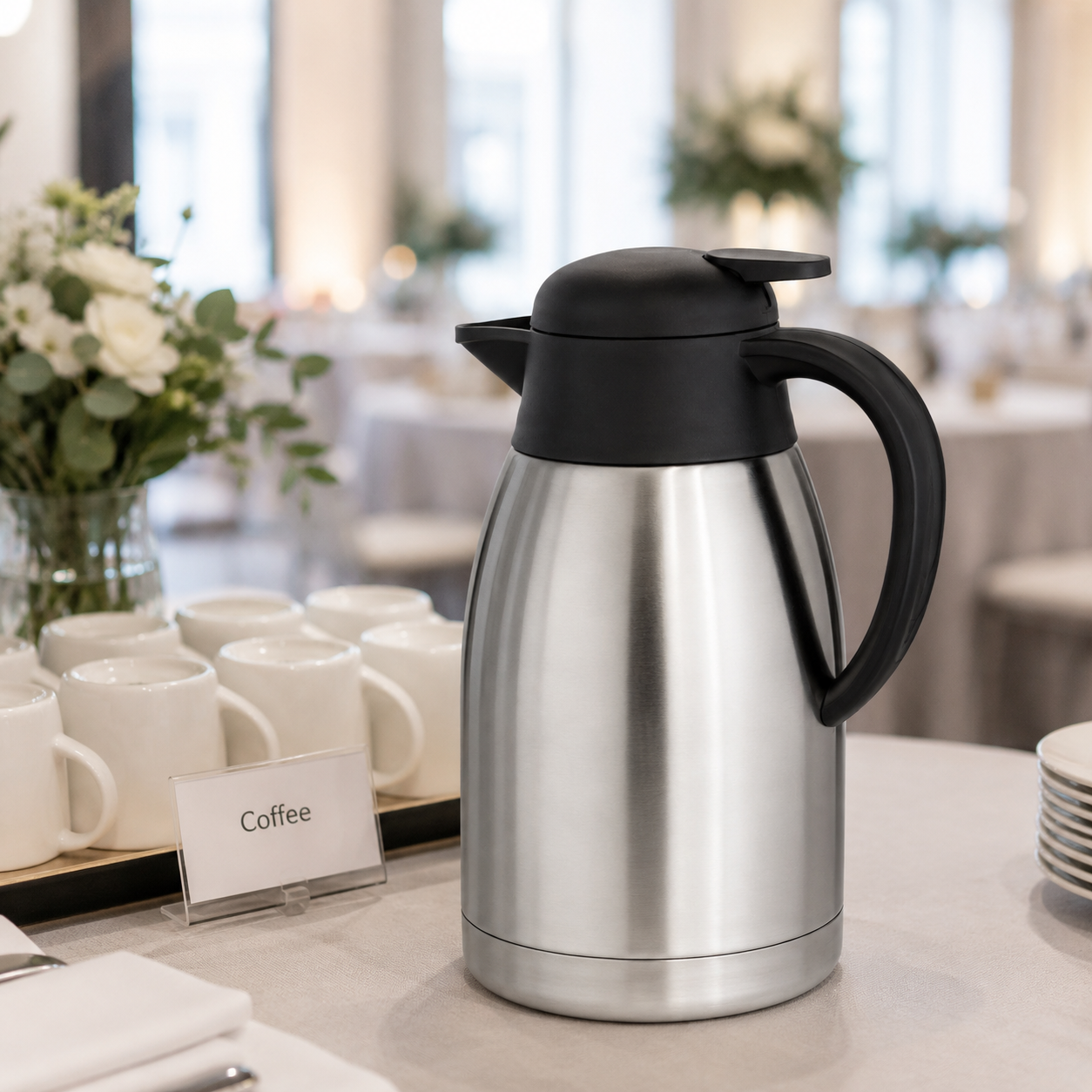 Kaffeekanne 2,0 L Edelstahl – Ansicht 3
