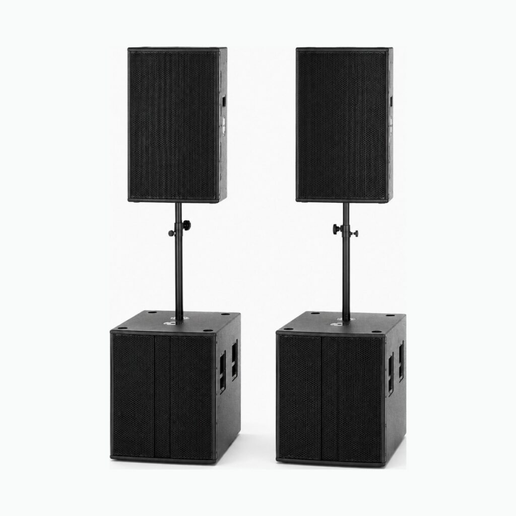 Musikanlage 2 Lautsprecher mieten für Events