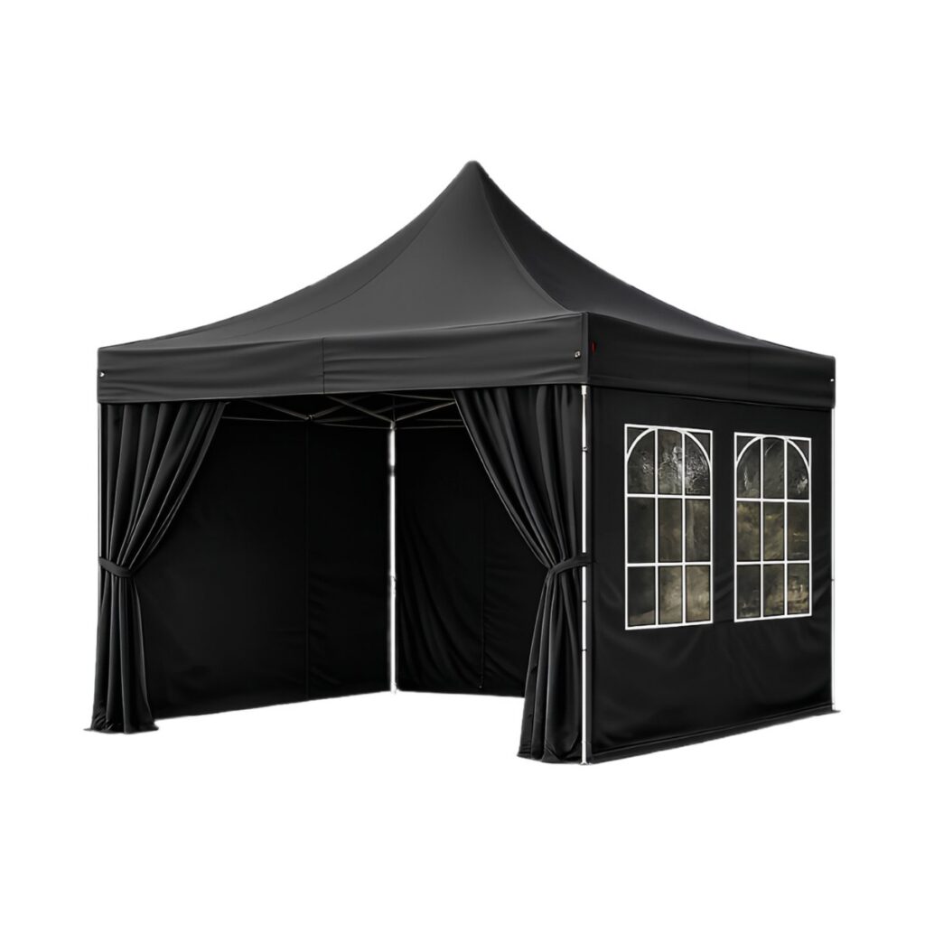 Pavillon 3x3m schwarz mieten für Events