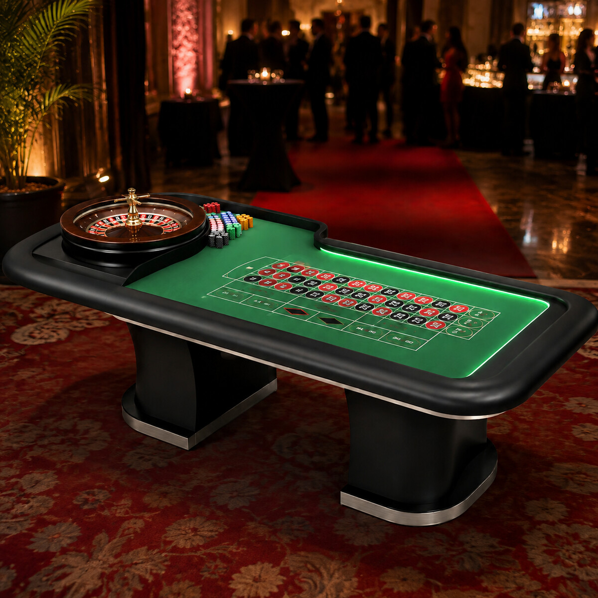 Roulette-Tisch im Einsatz auf einer Veranstaltung