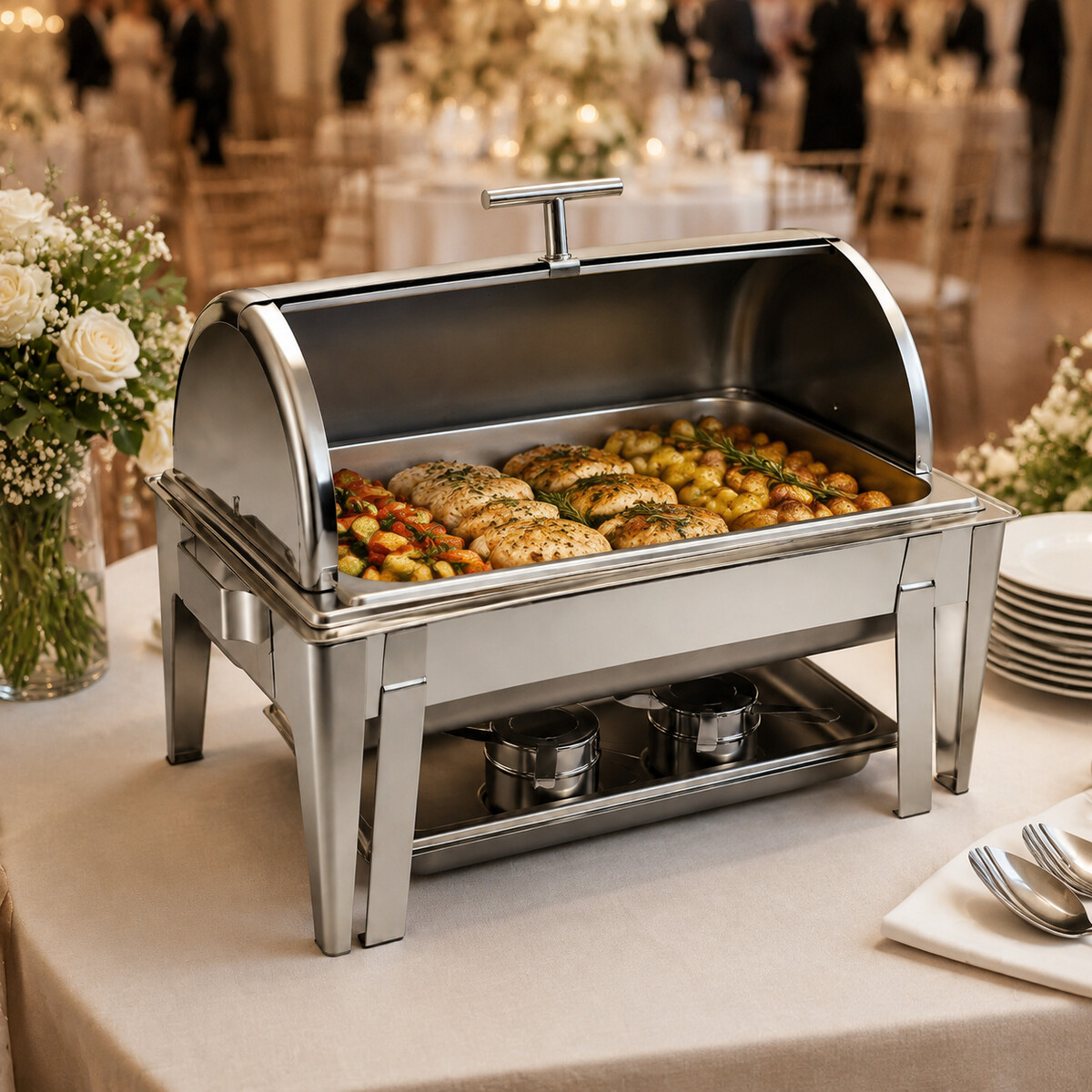 Chafing Dish GN 1/1 im Einsatz auf einer Veranstaltung