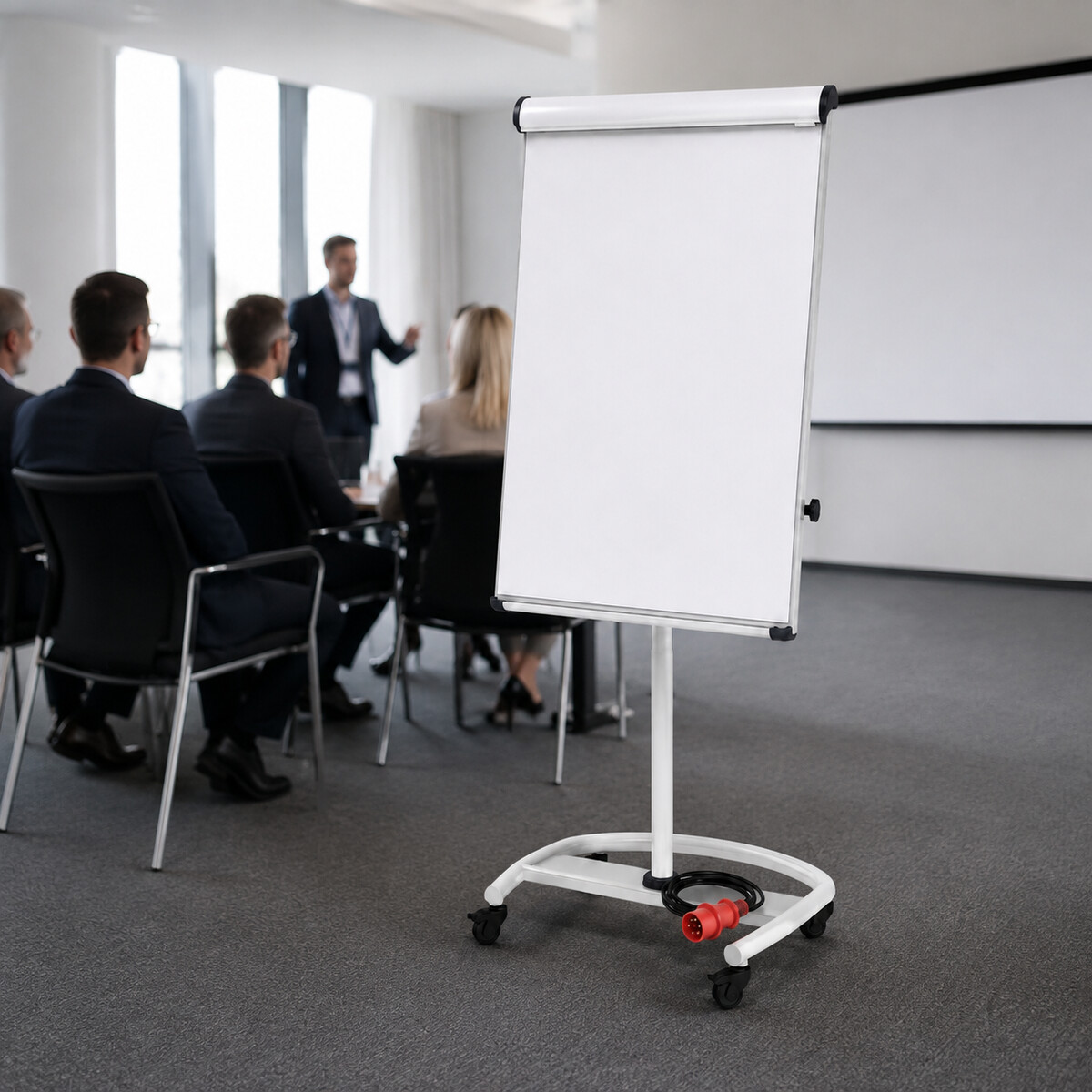 Flipchart mit Rollen im Einsatz auf einer Veranstaltung