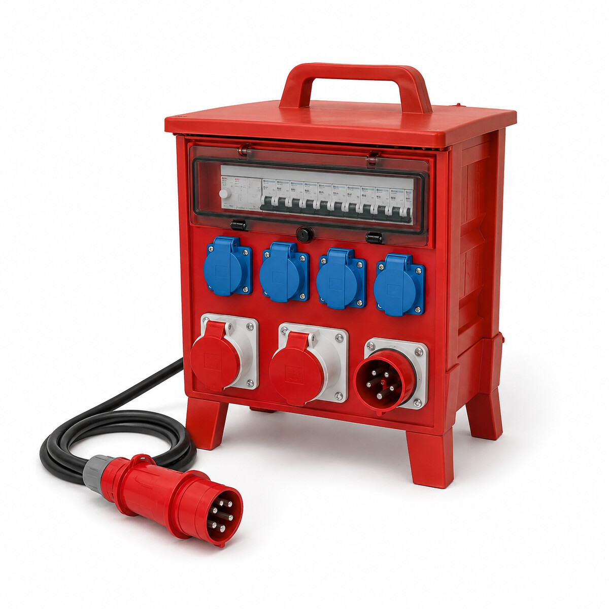 Stromverteiler CEE 16 A auf 4 × 230 V