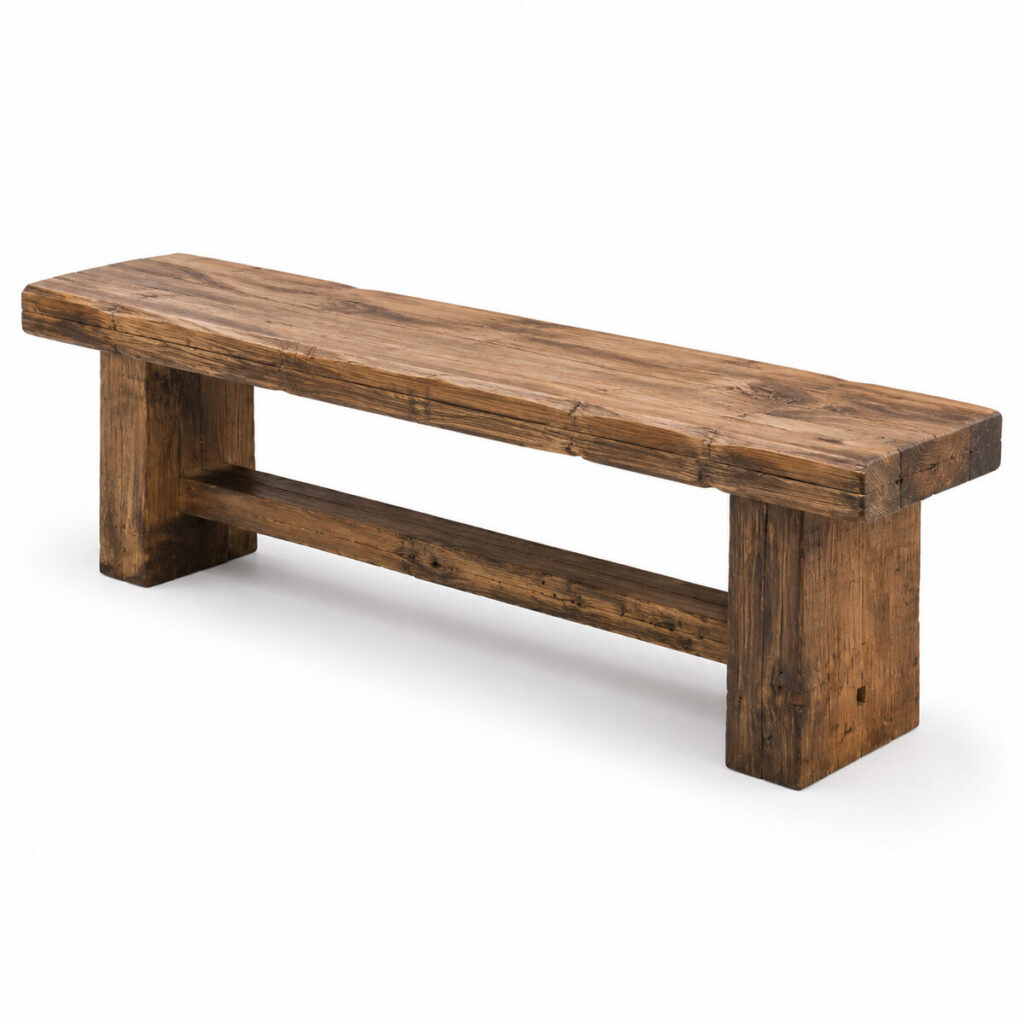 Holzbank rustikal
