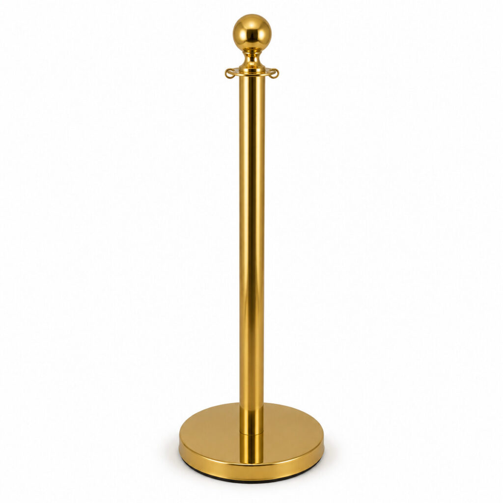 Absperrständer Gold
